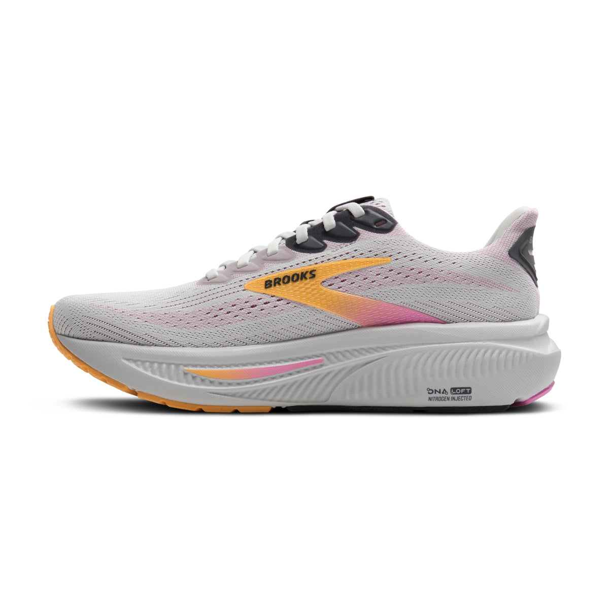 Brooks Womens Ghost 17 Oyster/Apricot/Pink 11 Wide