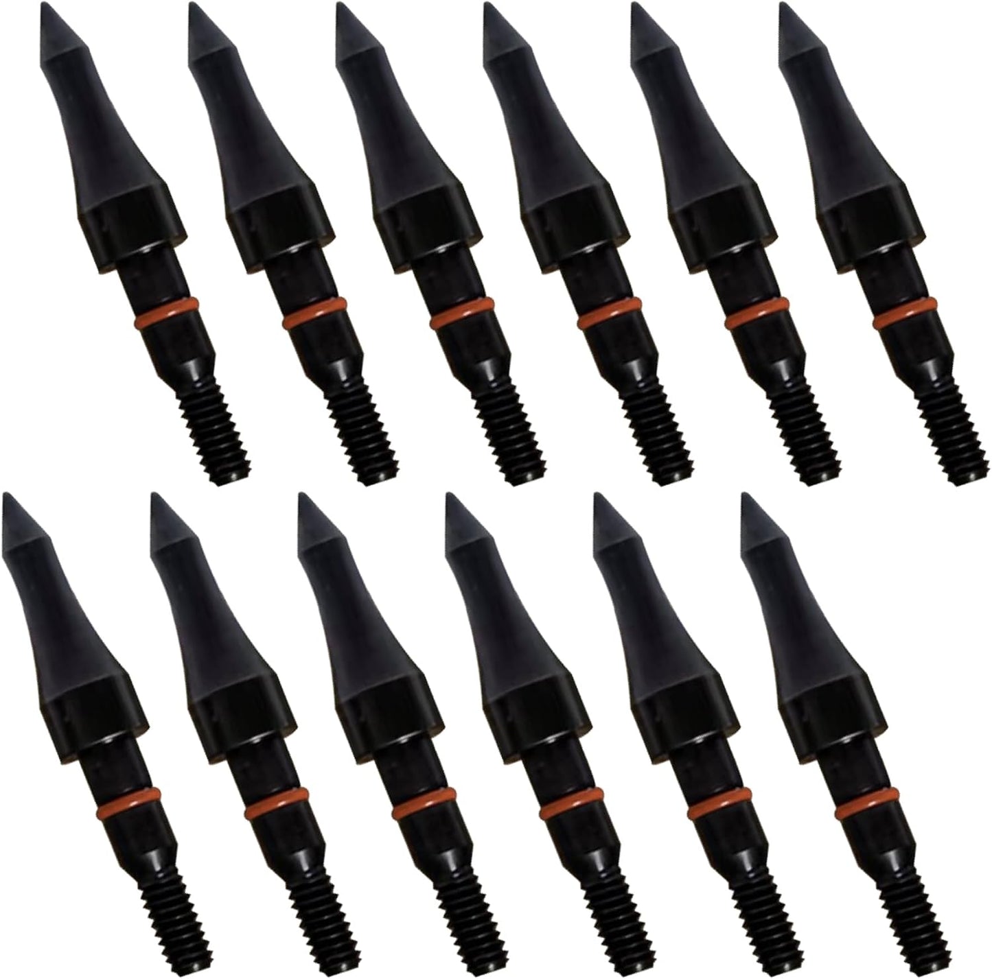 Archery Arrow Tips - 12pcs 100/125/150/200 Grain Field Points | 5/16 Inch Screw-in for Recurve & Compound Bows