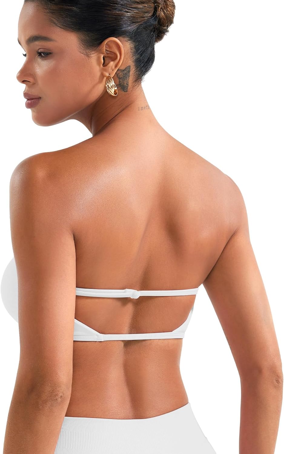 Impact Backless Bandeau Bra - Adjustable Strapless Summer Workout Top | Stylish & Comfortable