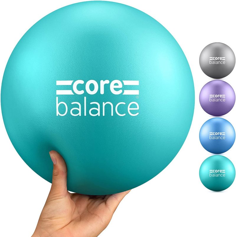 Core Balance 9-Inch Anti-Burst Pilates Ball | Mini Exercise Ball for Yoga, Barre & Core Stability