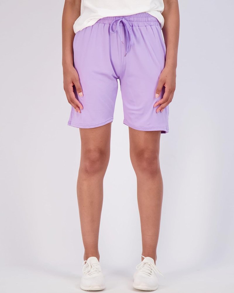 Women's 7" Bermuda Yoga Shorts - Super-Soft, Loose Fit with Pockets | Plus Size Available