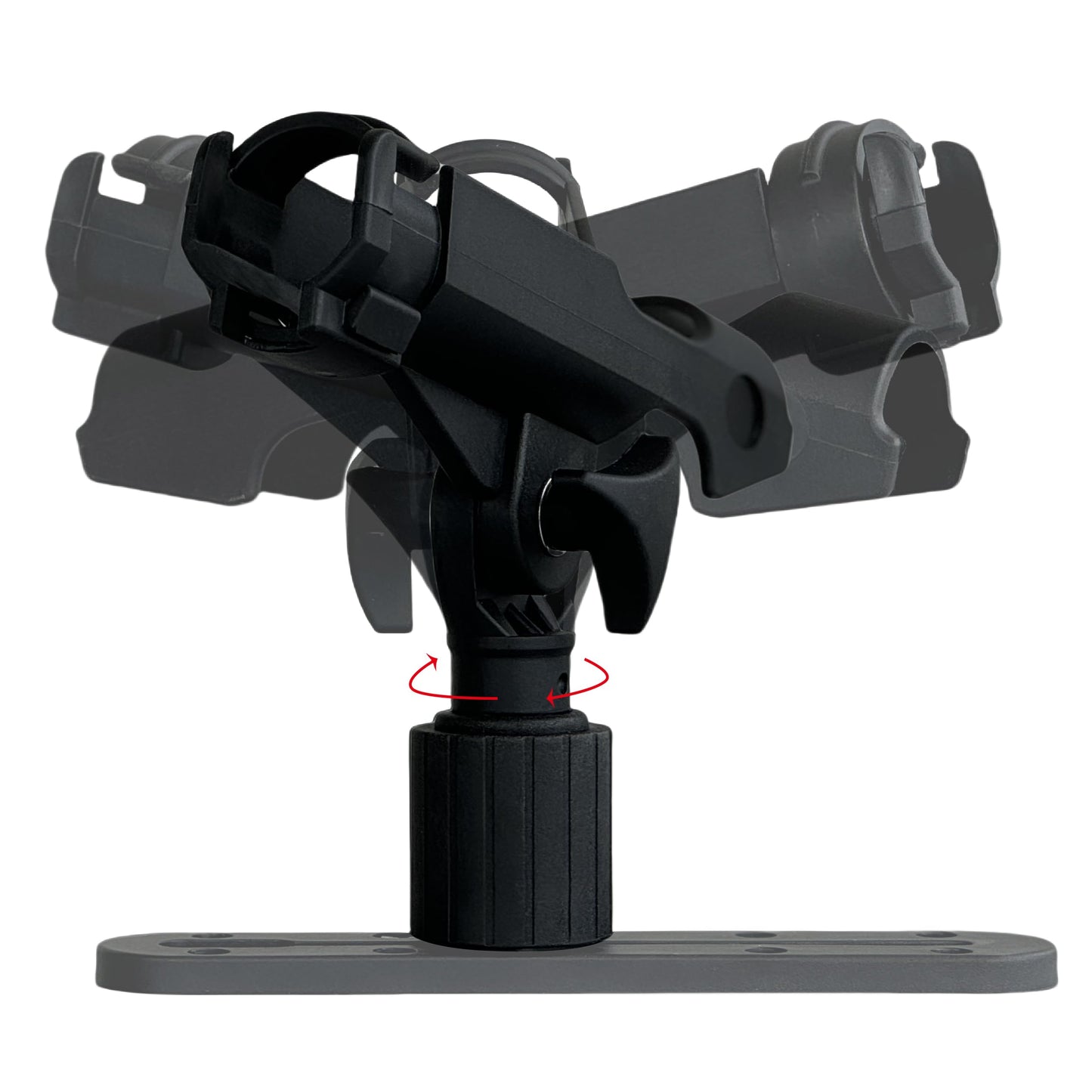 HiUmi 2 Pack Fishing Rod Holder with Track Mount Universal T-Shaped Screw Mounted on Rail for Kayak, Canoe, Fishing Boat (2Pack Rod Holders), Normal