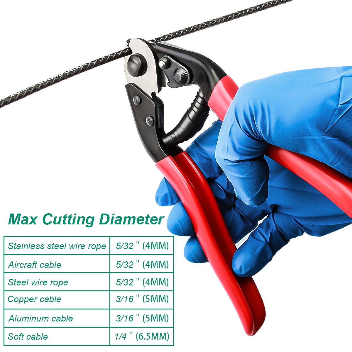 ZFZ Stainless Steel Cable Cutter, Bicycle Wire Rope Shearing Forceps Cutter Bike Wire Nipper Cutters for Cable and Housing, Repair Assembly Tool