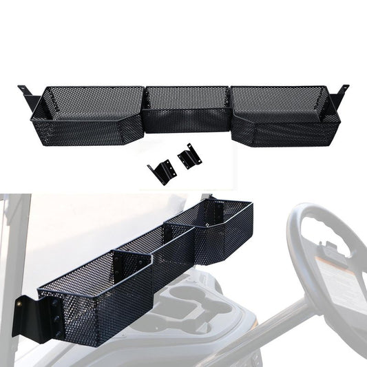 LUXEMOTO Inner Front Storage Basket for Yamaha G29, Large Compartments Dashboard Front Storage Tray Organizer for Yamaha G29 and Drive 2 Golf Cart Accessories, No Drilling