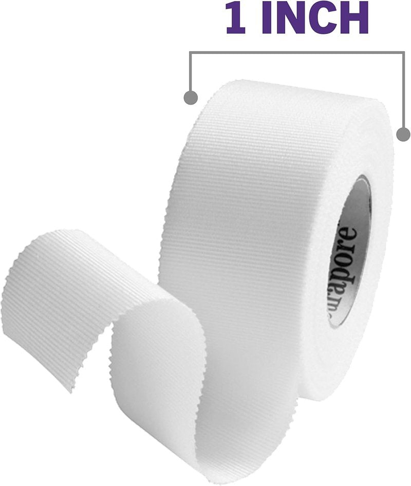 Nexcare Durable Cloth Tape - Woven Medical Tape for Bulky Wound Dressings | 1 In x 10 Yds, 2 Rolls
