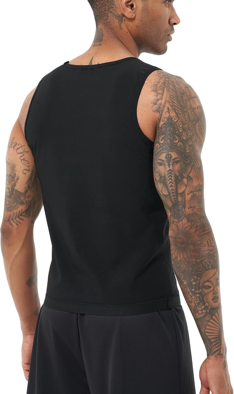 Men's Sauna Sweat Vest - Compression Workout Tank Top for Enhanced Performance | Fitness Training Gear