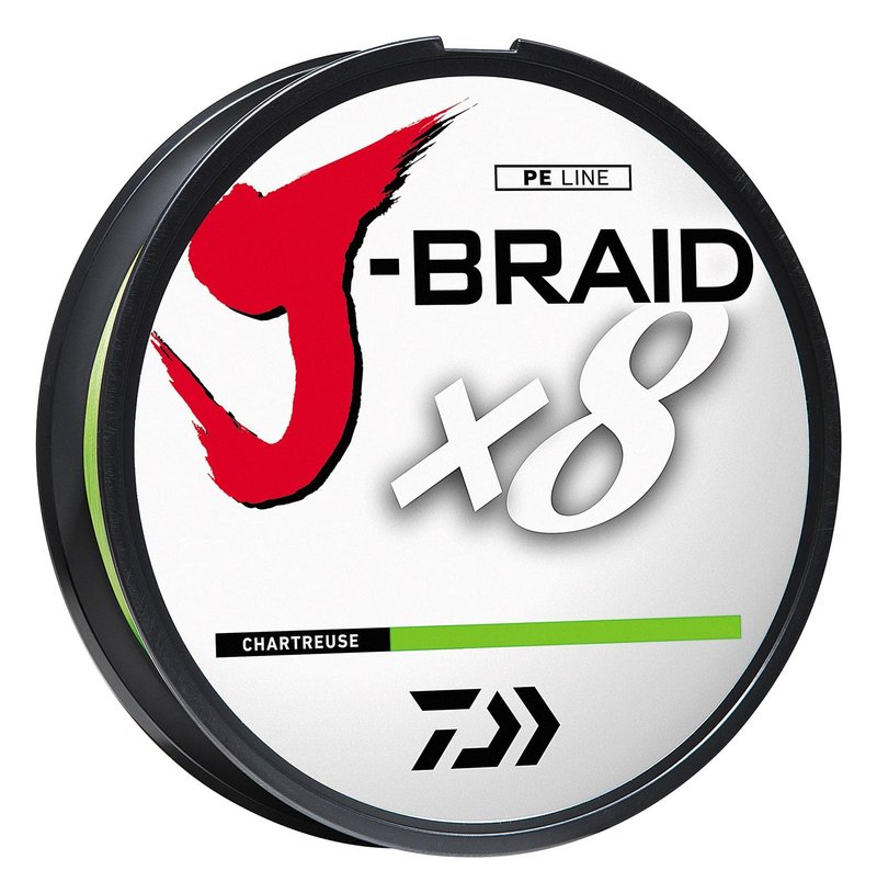 Daiwa J-Braid Grand X8, Filler Spool, Chartreuse