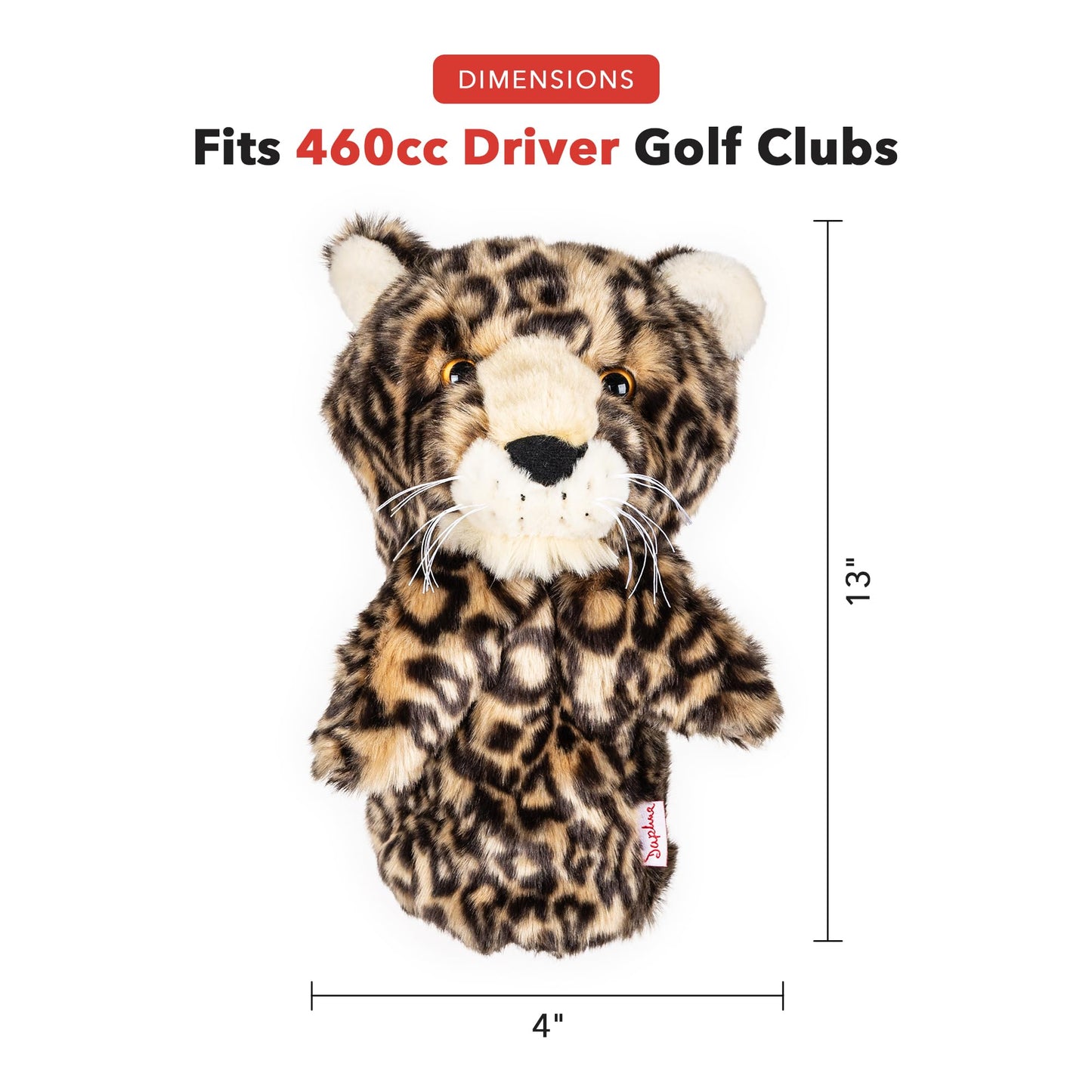 Daphne's Headcovers Leopard Driver Headcover | Premium Driver Headcovers | Funny Golf Club Covers | Stylish Protection for Your Clubs | Men's Golf Gear | Driver Headcover for Men and Women