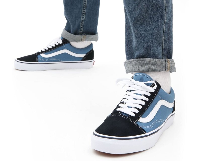 Vans Unisex U Old Skool Unisex Sneakers, Navy, 14.5 US Women/13 US Men