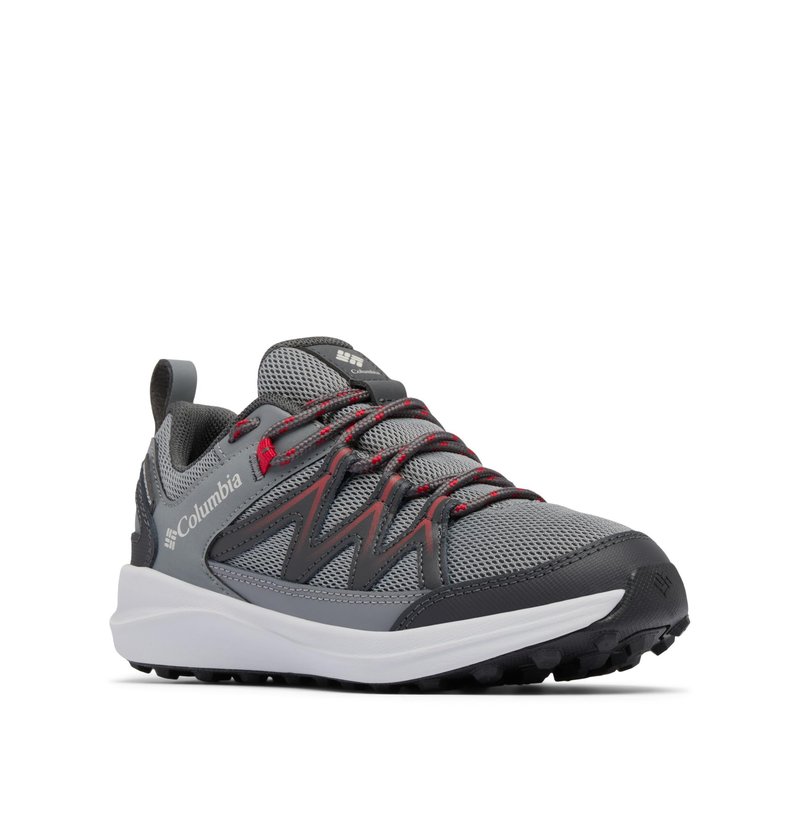 Columbia Youth Unisex Peakfreak Rush Waterproof, Titanium Grey Steel/Mountain Red, 4