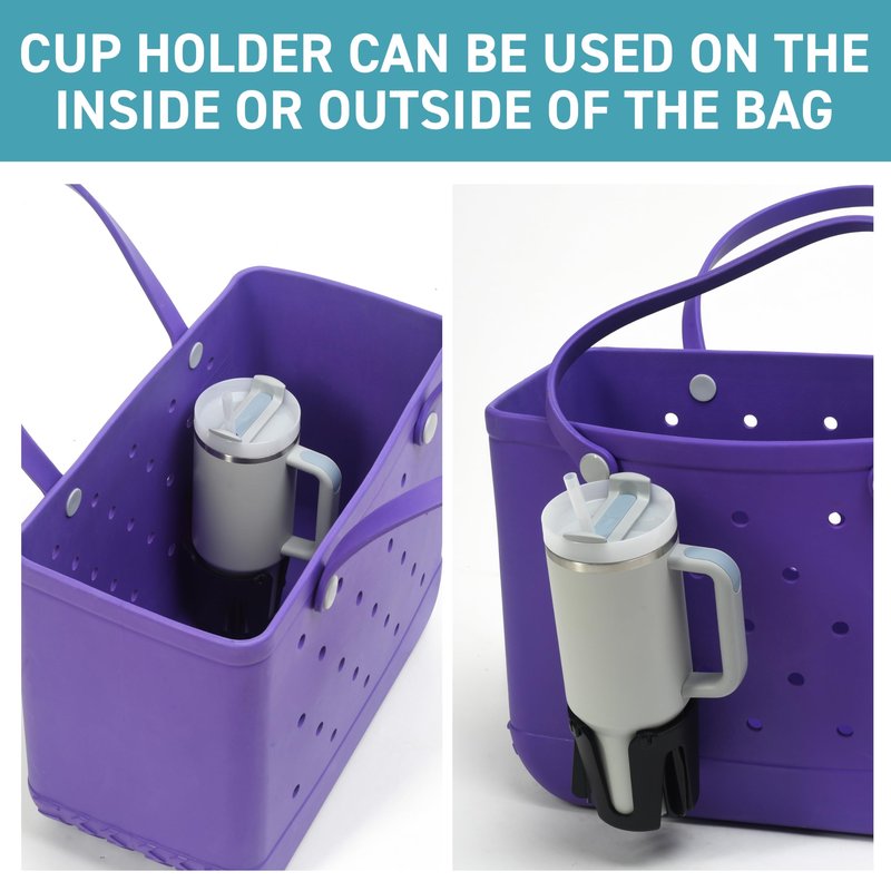 Tributary Brands Cup Holder for Bogg Bag and EVA Beach Bags - Compatible with Most EVA Beach Bags with Circular Hole- Bogg Bag Accessories