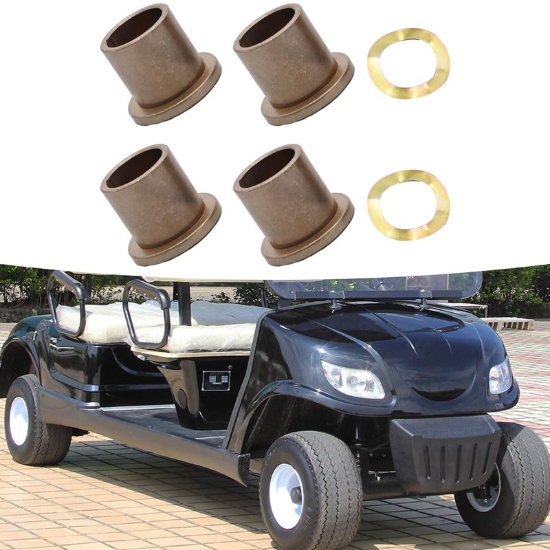 Aynaxcol Steering Knuckle Bushing Kit 102288201 King Pin Spindle Lower Bushings with Wave Washer Replacement for Club Car Precedent 2004-Up Replacement for Club Car Tempo 2018-UP Replace# 102288401