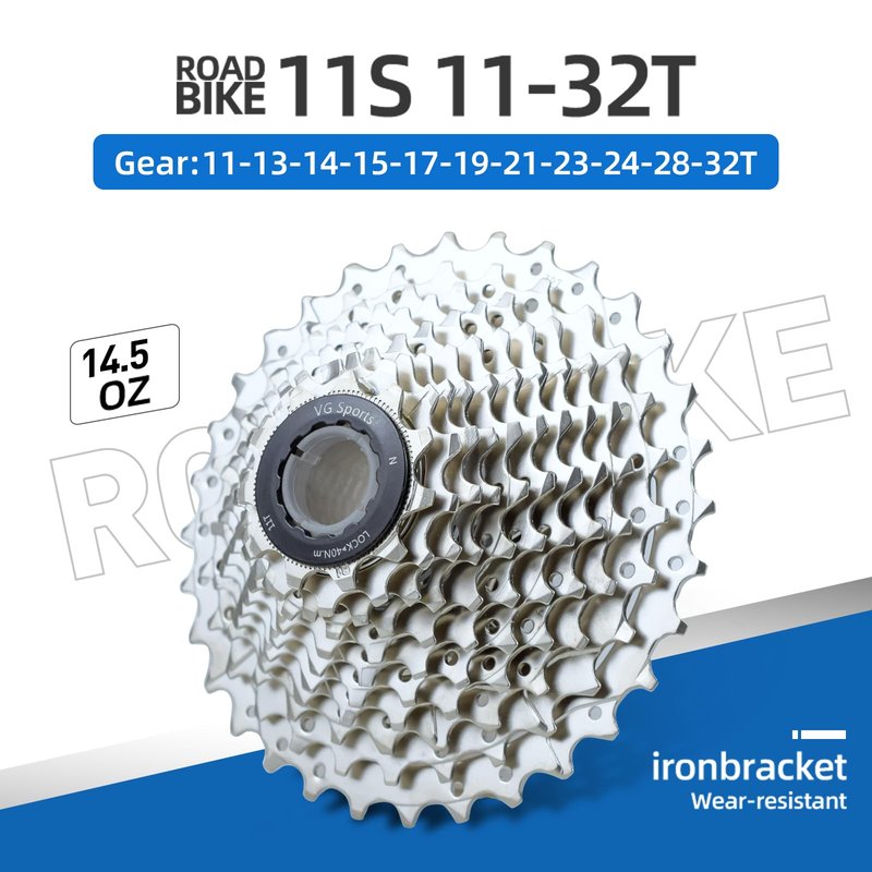 VG SPORTS 11 Speed Cassette 11-28T/11-32T/11-34T/11-36T/11-40T/11-42T/11-46T/11-50T Bicycle Cassette Fit for Mountain Bike/Road Bike Cassette Compatible with Shimano Sram