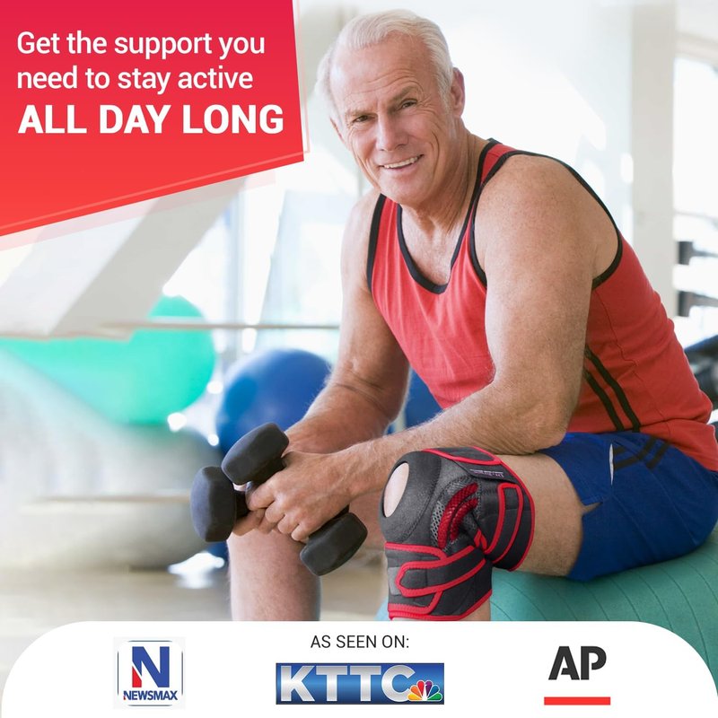 Dr. Brace Elite Knee Brace - Side Stabilizers & Patella Gel Pads for Maximum Pain Support | X-Large
