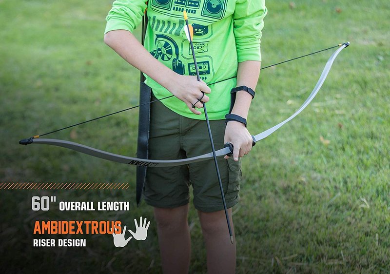 Bear Archery Titan Bow Set for Youth, Recommended Ages 12-16, Ambidextrous, Continuous Draw Weight Up to 29 lb., Continuous Draw Length Up to 28-inches