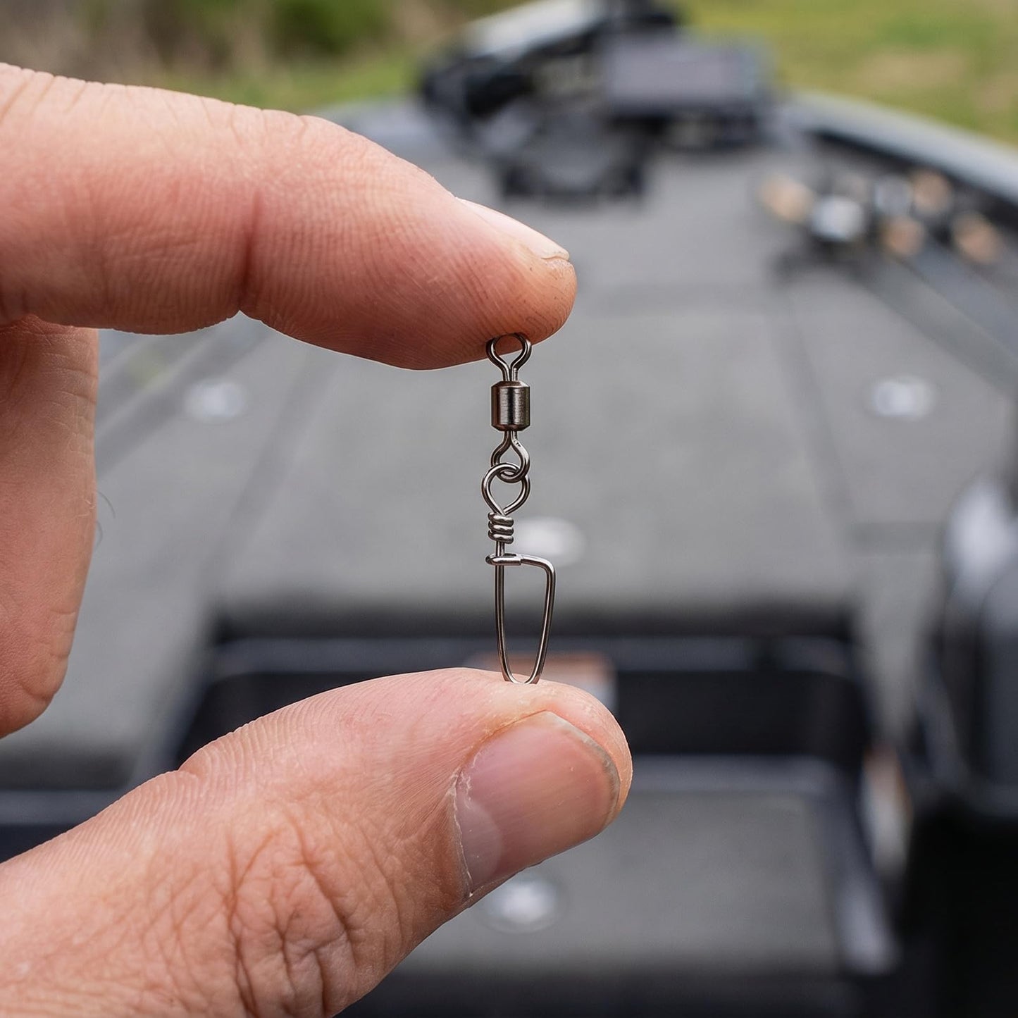 MOBOREST 110PCS Snap Fishing Swivels Stainless Steel Anti-Rust Quick swap