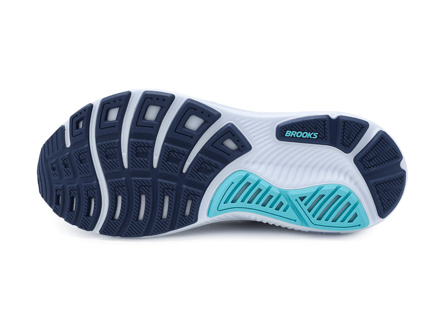 Brooks Men's Ghost 17 White/Beacon Blue/Ipanema 9.5 Medium