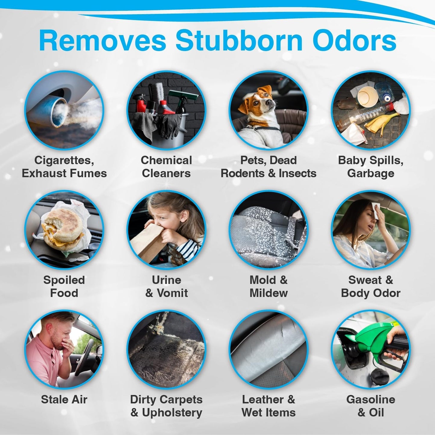 Auto Shocker Car Odor Eliminator - Eco-Friendly Chlorine Dioxide Odor Bomb for Vehicles Up to 250 Cubic Feet