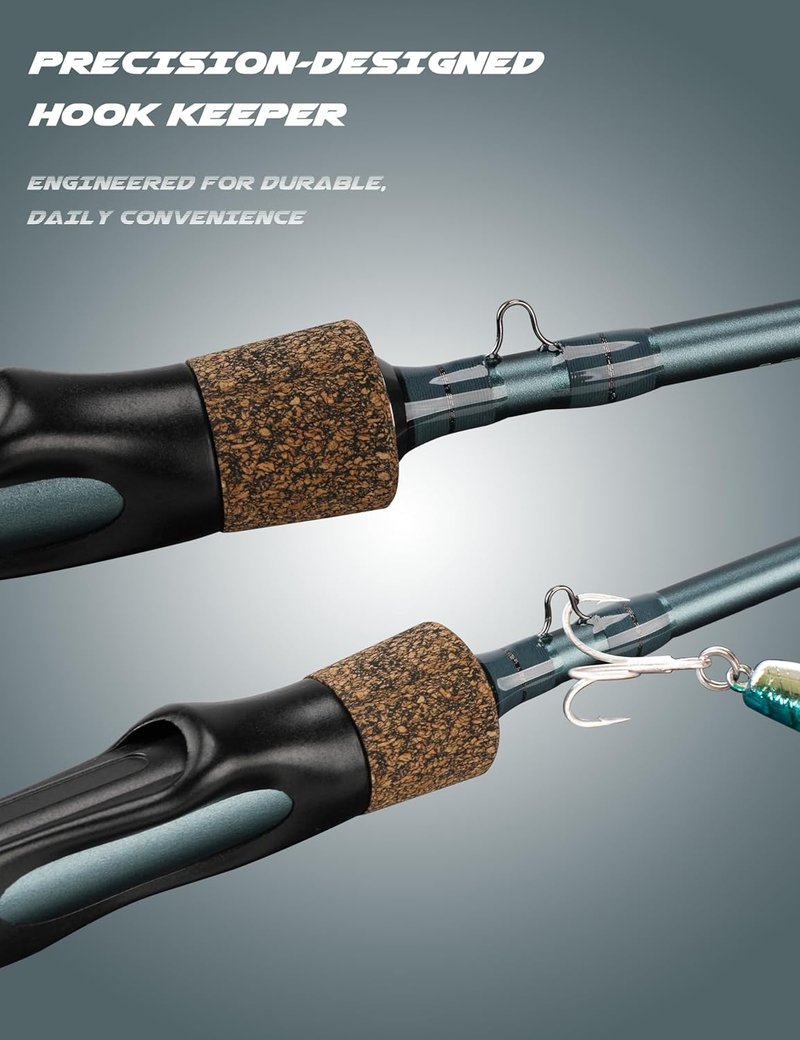 **Ultralight Trout Fishing Rod - Reinforced Carbon Fiber, 2-Piece Travel Design | Sensitive Freshwater & Light Saltwater Spinning Rod**