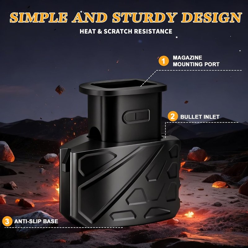 Glock Magazine Speed Loader - Fast & Portable 9mm/.40 S&W Loader | Fits Glock 17, 19, 22, 26, 34, 45, 47