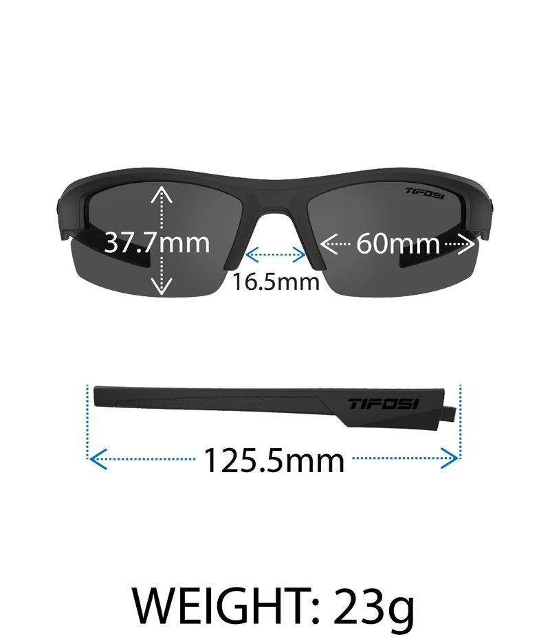 Tifosi Optics ShutOut Multi-sport Sunglasses (Blackout/Smoke lenses)