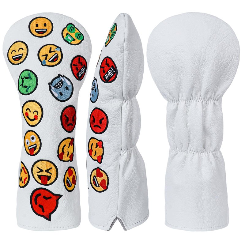 RVRAYS Funny Golf Club Covers, Driver Headcover Fariway Wood Hybrid Headcover Waterproof Fabric Printing (Bananas)