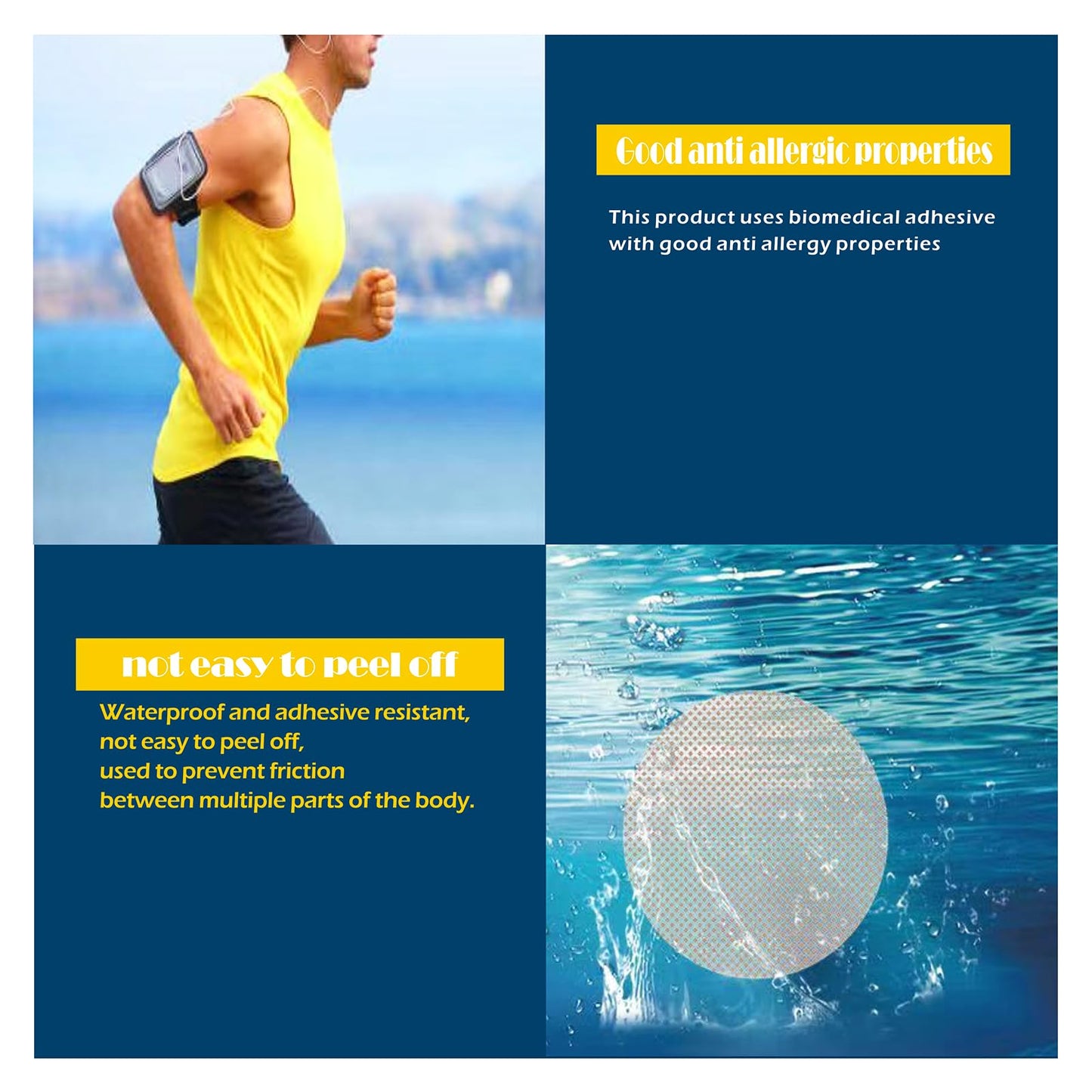 xiaopihou 60 Pairs mens nipple covers, Men's Sports Nipple Cover, Hide Nipple Cover,Nipple Guard,Anti-Friction Guard,Nip Protector (Beige 30 pairs White 30pairs)(60)