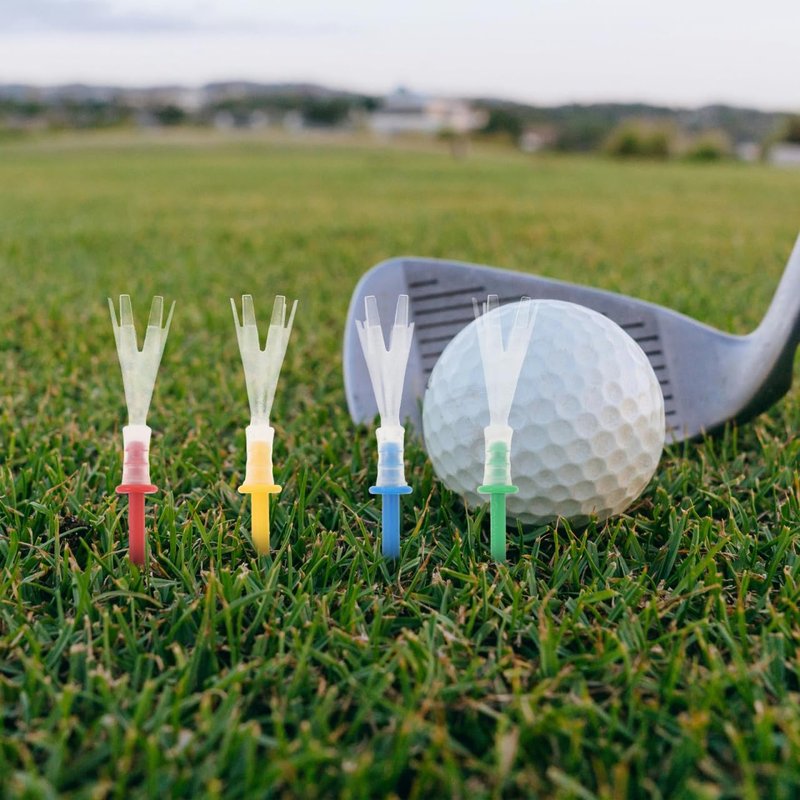 Yardwe 16Pcs Reusable Golf Tees, 3.94 Inch Plastic Tees for Golf Driving Range and Course Use Consistent Swing and Longer Drives