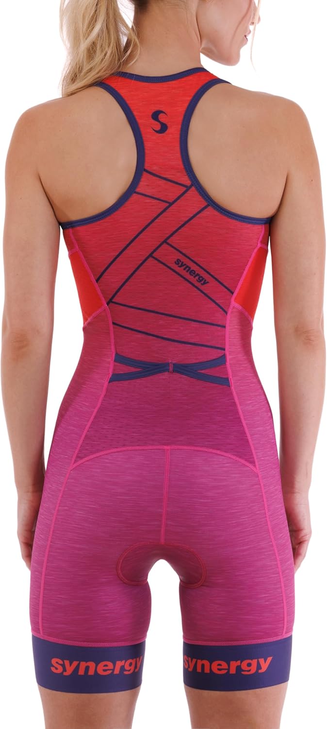 Women's Tri Suit - Elite Sleeveless Racerback Trisuit for Competitive Athletes | Comfortable Fit