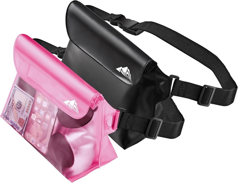 HEETA Waterproof Pouch - Touchscreen Dry Bag with Adjustable Waist Strap | 2/3/4 Pack for Kayaking, Swimming, Fishing