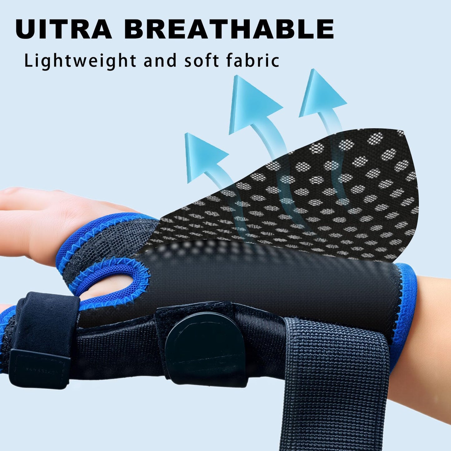 XURDKS Adjustable Ergonomical Thumb Spica Splint Thumb Stabilizer for Right Hand or Left Hand,Thumb Brace Thumb Support for Trigger Finger,Arthritis,Sprains,De Quervains Tenosynovitis,CMC Pain (S/M)