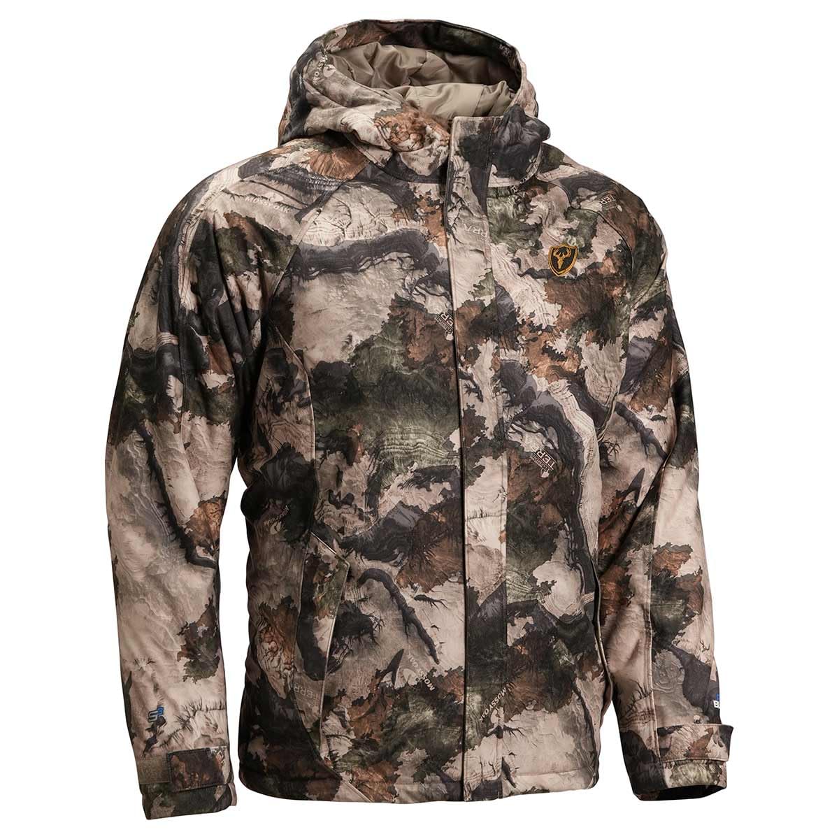 SCENTBLOCKER Men's Insulated Drencher Breathable Waterproof Camo Hunting Jacket