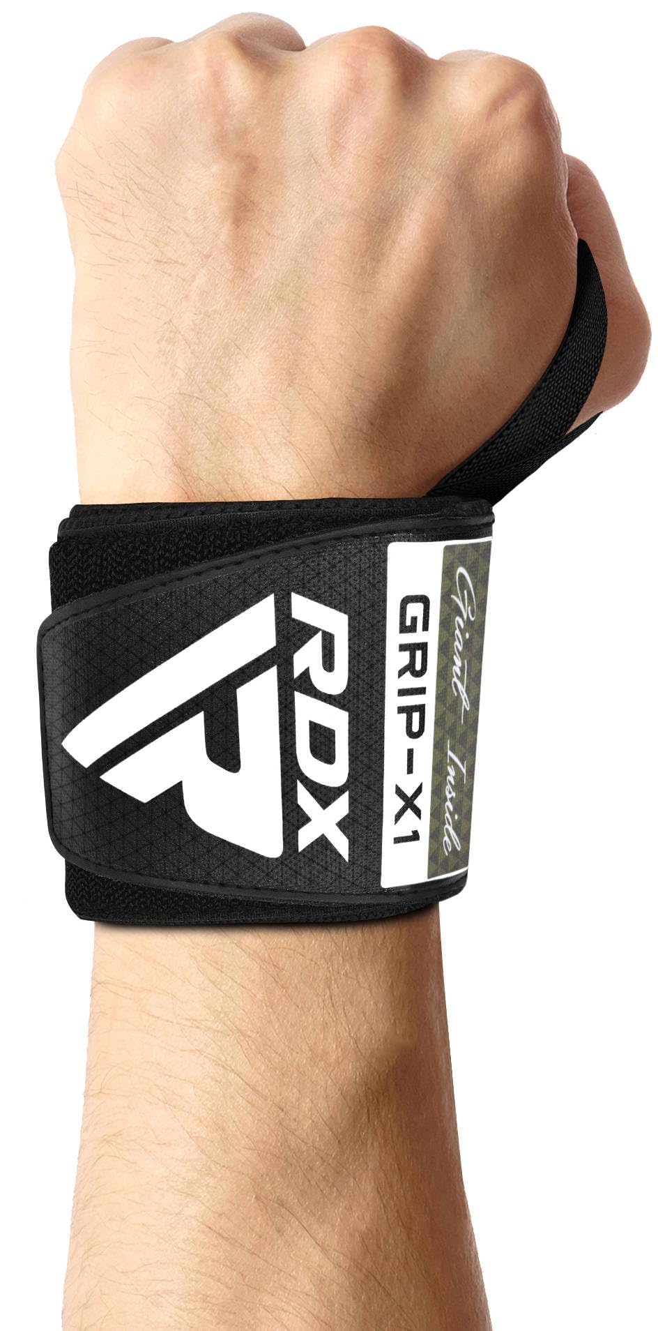 RDX Wrist Wraps for Weightlifting (Pair), IPL USPA Approved, Elasticated 18” Cotton Straps Support with Thumb Loop, Gym Wrap for Weight Lifting Powerlifting Competition Strength Training Bodybuilding