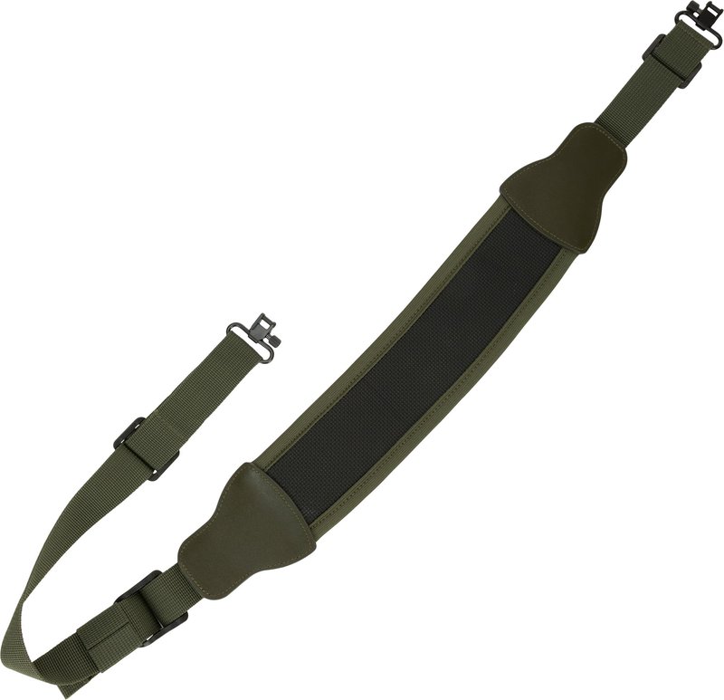 Drake Easy Rider Neoprene Gun Sling for Hunters and Outdoor Enthusiasts | Non-Slip Pad | 1" Nylon Strap & Swivels | Ergonomic Weight Distribution, Greenleaf