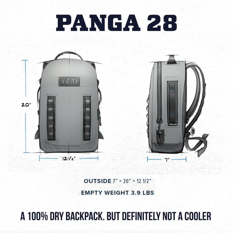 YETI Panga 28 Waterproof Airtight Submersible Bag - Tan Color
