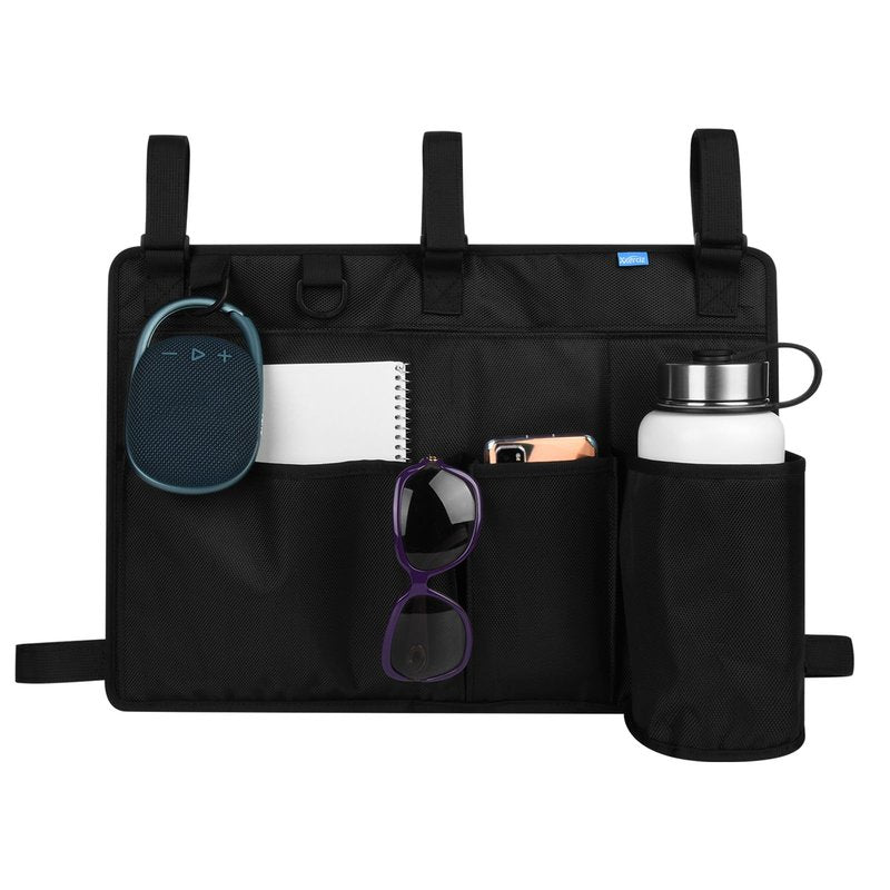 Xxerciz Golf Cart Rear Seat Organizer, Lightweight Folding Storage Bag Portable Golf Cart Accessories with Adjustable Strap for EZGO Yamaha Club Car, Wheelchair and Walker