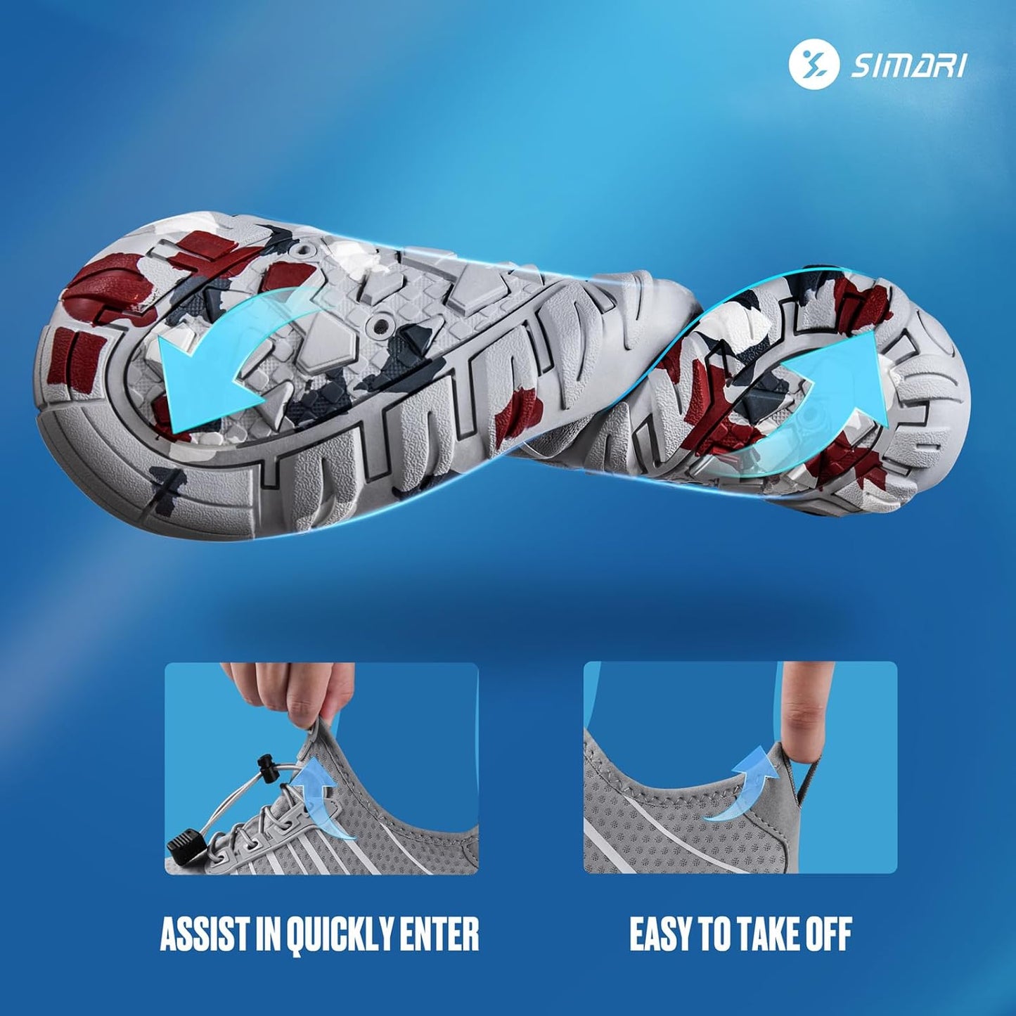 Water Shoes for Men & Women - Lightweight Quick-Dry Aqua Socks for Surfing, Swimming & Beach Sports | Non-Slip Design