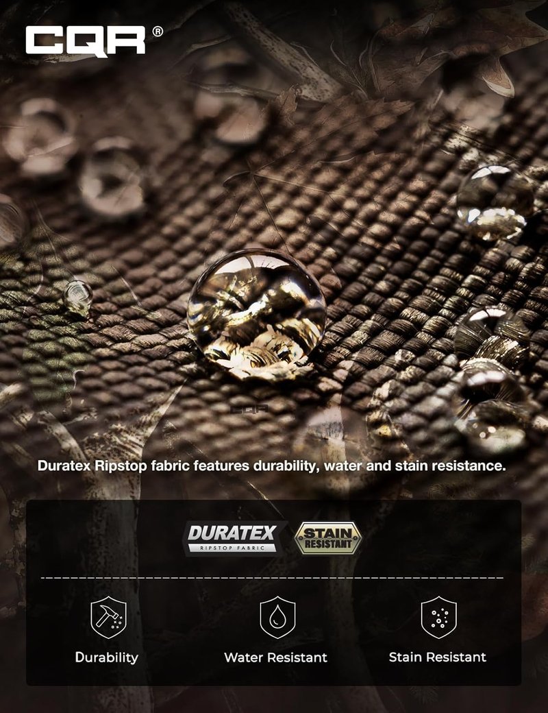 Men's Tactical Pants - Water Resistant Ripstop Cargo Design | Lightweight EDC Work & Hiking Gear