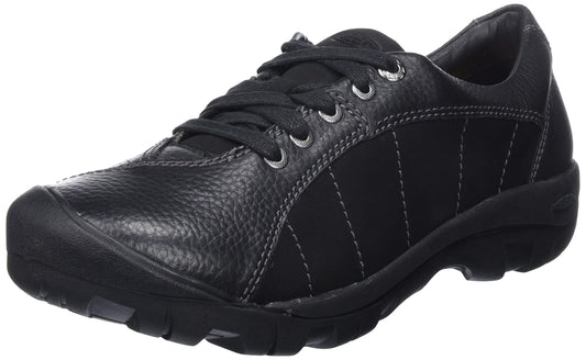 KEEN Women's Presidio Casual Comfortable Oxfords, Black/Magnet, 8 US