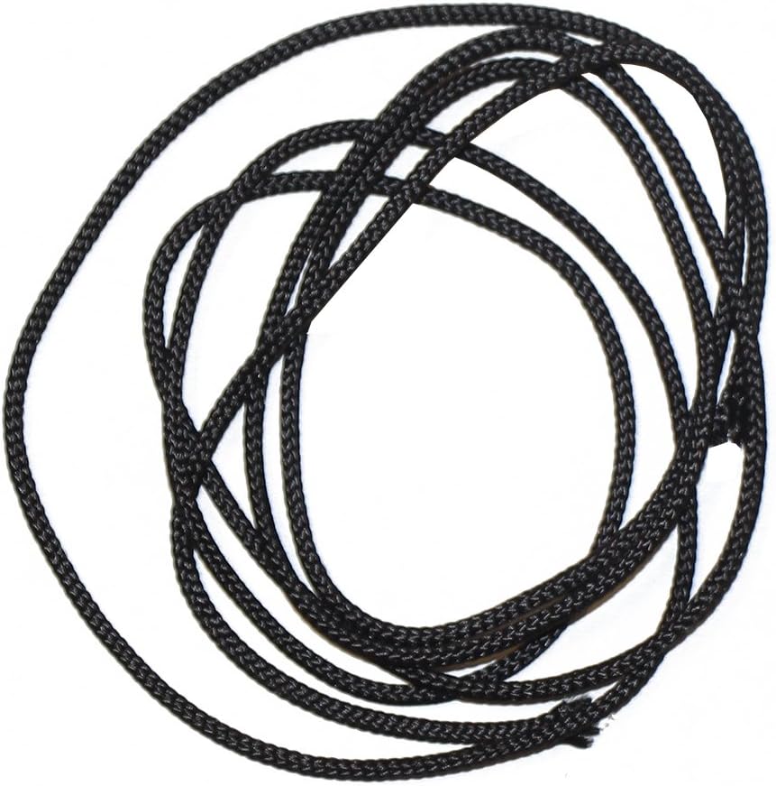 BCY #24 D Loop - 1 Meter Durable Black Braided Line for Archery