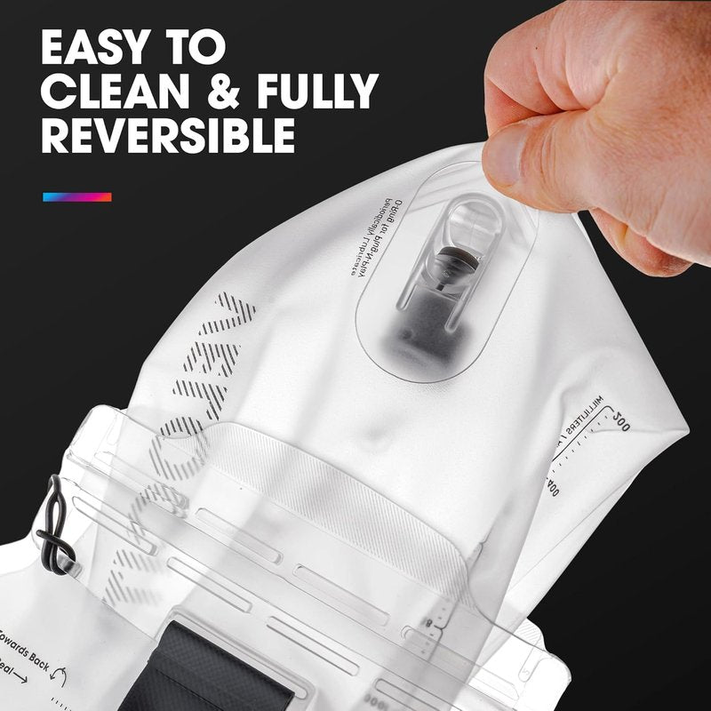 HydraPak Velocity Hydration Reservoir - Ultralight Water Bladder with Self-Sealing Bite Valve | 1.5L, 2L, 3L Options