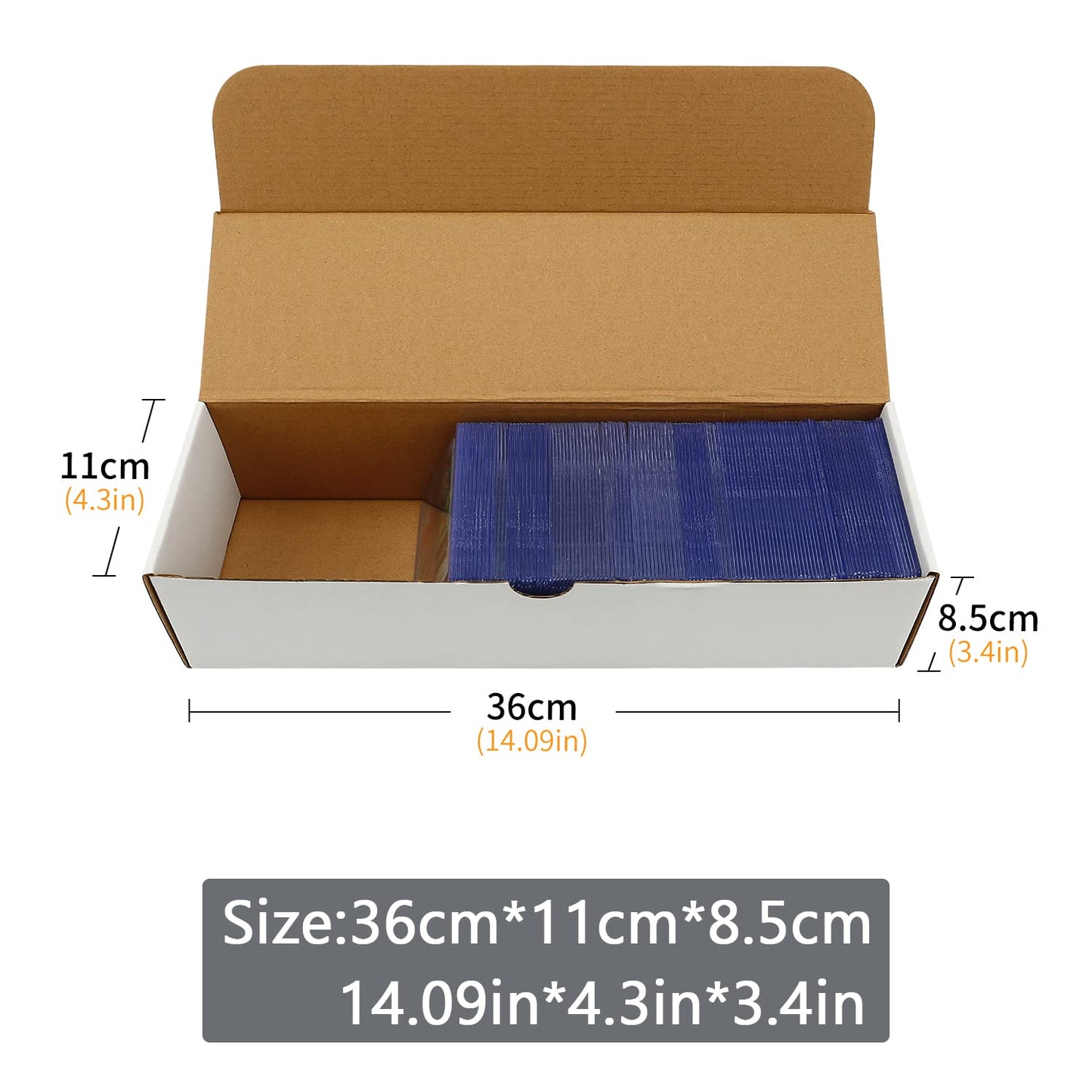 BIU-BOOM Trading Card Storage Box,12-Pack-9600 Count,Boxes For Cards With Mtg/Magic/TCG Storage and Collection,Labels For Bulk Card Storage Box