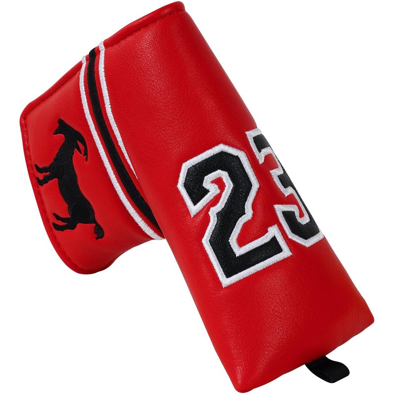 Premium Golf Club Covers No.23 Sports Style Driver Headcover Fairway Cover Hybrid Cover for Taylormade Callaway Ping, Golf Putter Covers Magnetic Closure (NO.23 Blade)