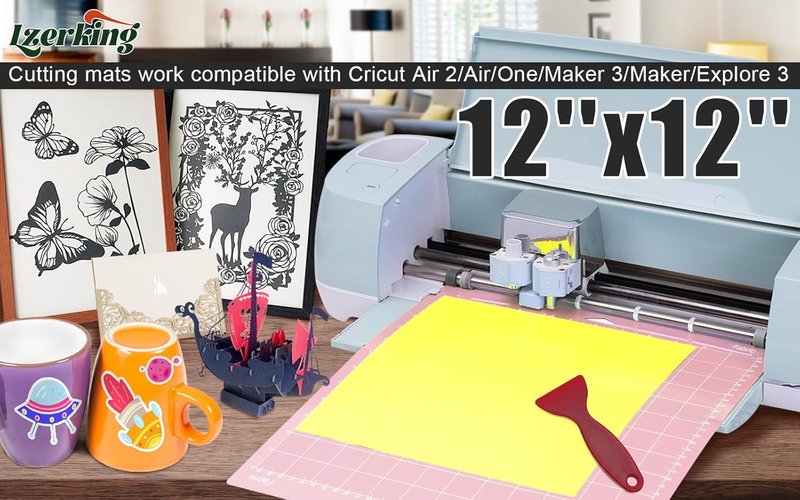 Cutting Mat 4 Pack - Compatible with Maker 3, Air 2 | Strong Fabric Cut Pads & Accessories