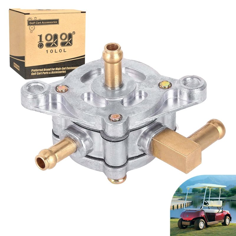 10L0L Fuel Pump for Yamaha G1 G3 1979-1989 Gas 2-Cycle Golf Cart, Replacement for OEM J10-24410-02-00 J10-24410-03-00 J10-24410-03