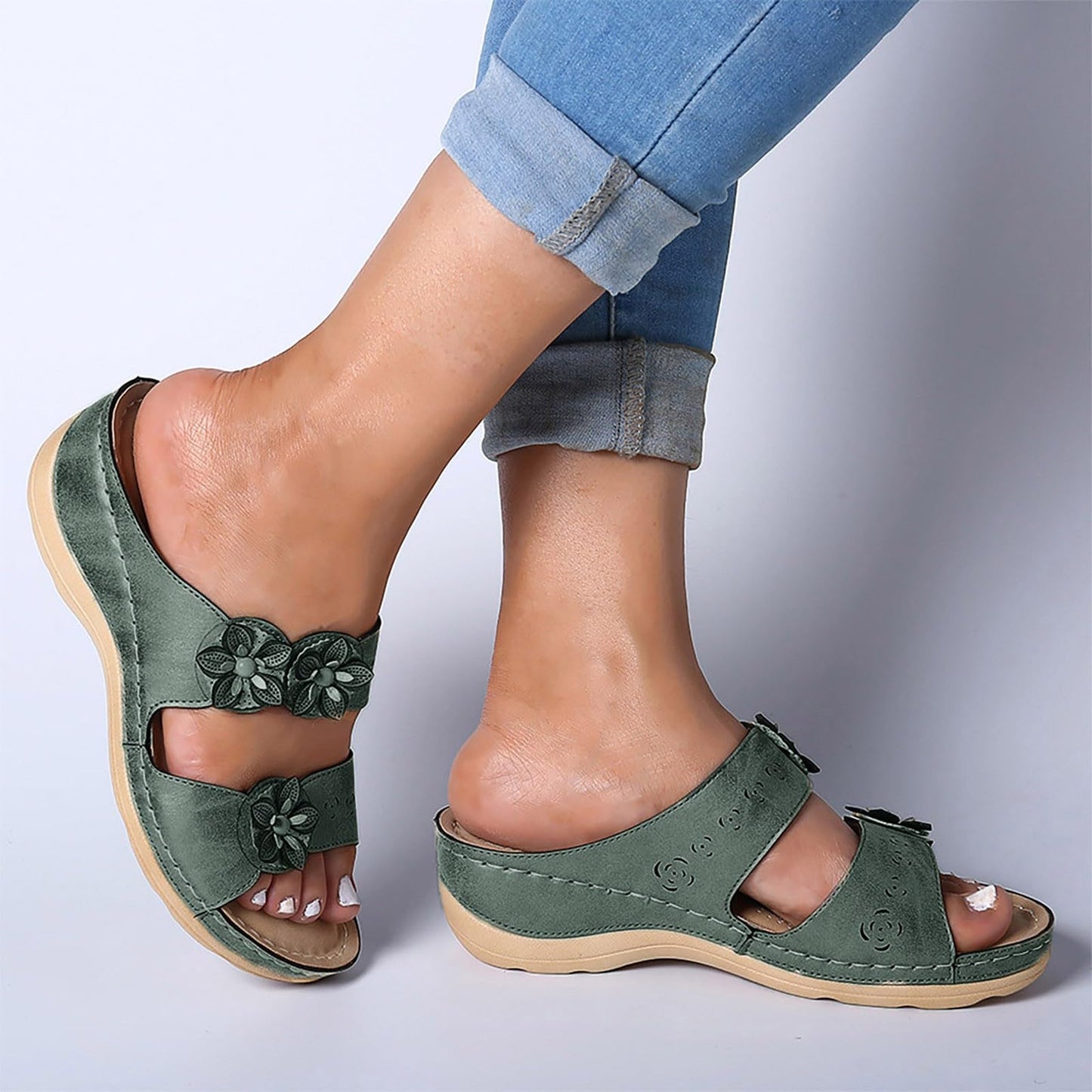 Deals Of The Day Clearance Wedge Sandals for Women Sandals for Women 2024, Orthopedic Wedge Sandals for Women Comfortable Walking Sandals with Arch Support