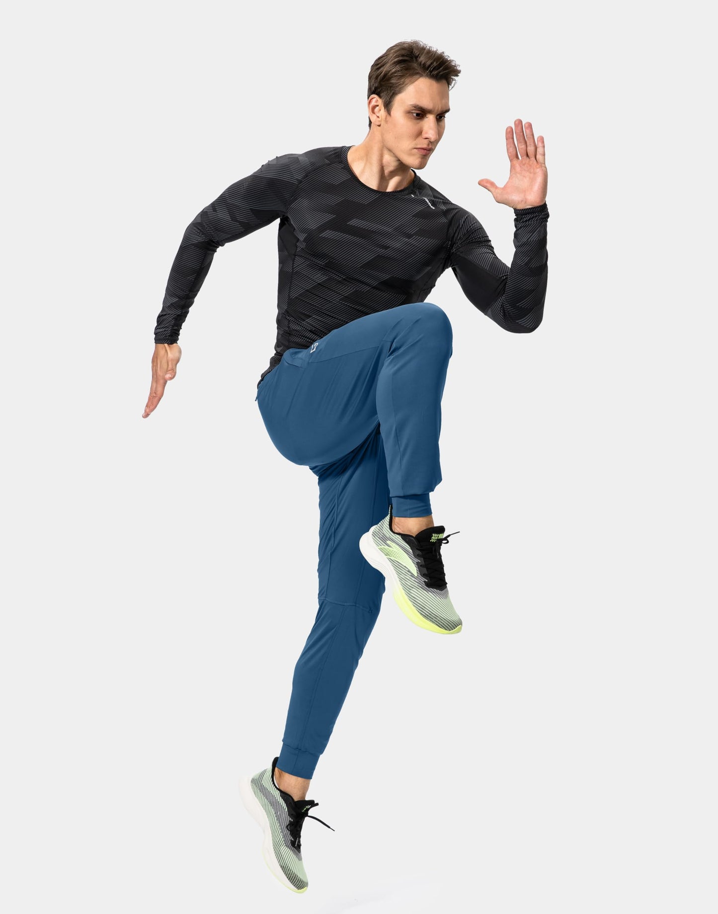 G Gradual Men's Sweatpants with Zipper Pockets Athletic Pants Traning Track Pants Joggers for Men Soccer, Running, Workout(Dark Blue,XS)