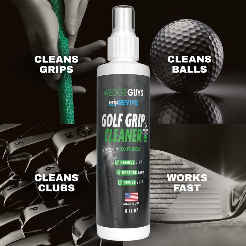 Wedge Guys Golf Grip Cleaner - GripRevive - Restore & Enhance Traction for All Golf Grips - Safe Formula for Improved Performance - Easy to Use Golf Grip Cleaning Solution