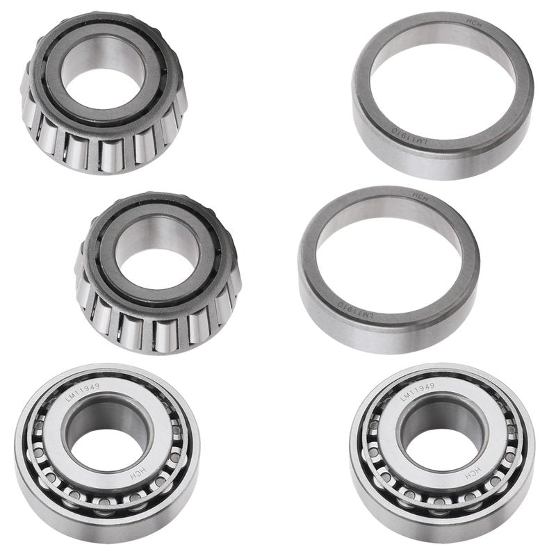 Roykaw Golf Cart Front Wheel Bearings Hub and Oil Seals Kit Compatible with Club Car DS/Carryall 1982-2002 Models, Replaces OEM# 1011393, 1013135