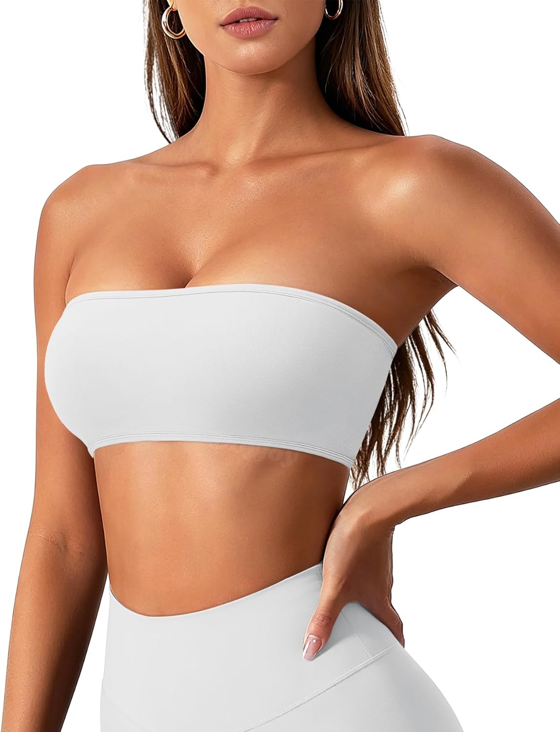 Impact Backless Bandeau Bra - Adjustable Strapless Summer Workout Top | Stylish & Comfortable